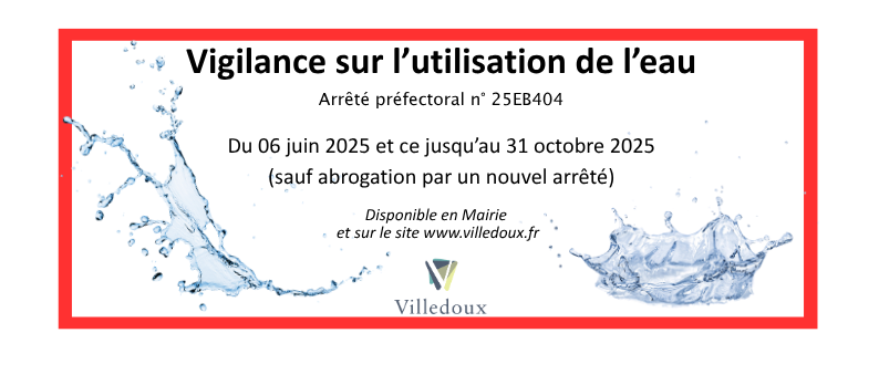Limitation provisoire des usages de l'eau